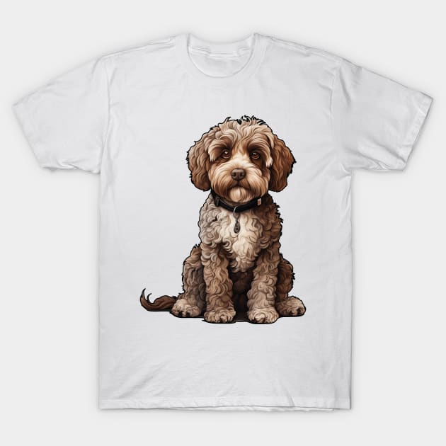 Lagotto Romagnolo Dog Illustration T-Shirt by whyitsme